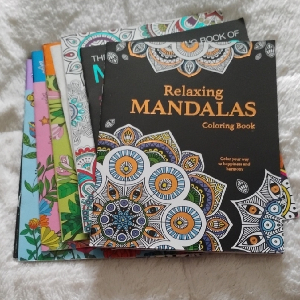 Relaxing Mandalas Coloring Book Bundle Deal 8 Books Total